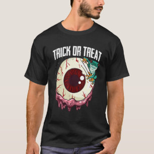 Trick Or Treat Lazy Halloween Costume Scary Frog E T-Shirt