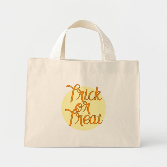 Trick or treat mini tote bag (Front)