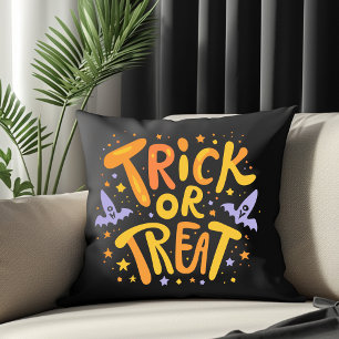 Trick or Treat Modern Halloween Writing Cushion
