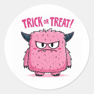Trick or Treat! - Monster #6 Classic Round Sticker