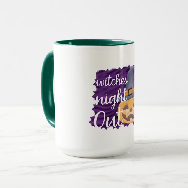 Trick or Treat MugFun Halloween Coffee Cup for  (Front Left)