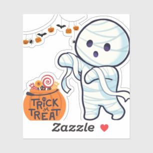 Trick or Treat Mummy Halloween Candy Fun Kids 