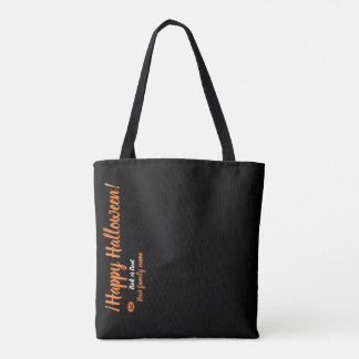 trick or treat,name personalised, happy halloween! tote bag