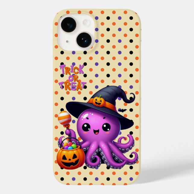 Trick or Treat Octopus Halloween  Case-Mate iPhone Case (Back)