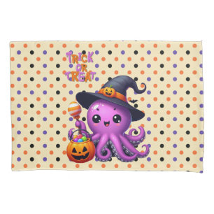 Trick or Treat Octopus Halloween  Pillowcase