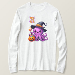 Trick or Treat Octopus Halloween T-Shirt