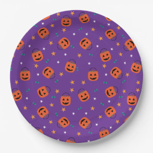 Trick-or-Treat Paper Plate