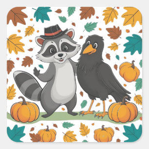 Trick or Treat Partners Square Sticker