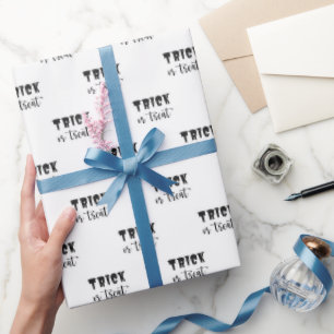 Trick or Treat Pattern Wrapping Paper