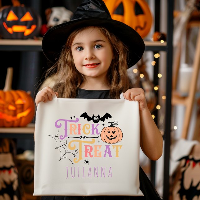 Trick or Treat Personalised Halloween Candy bag (Creator Uploaded)