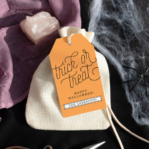 Trick or Treat Personalised Halloween Gift Tags