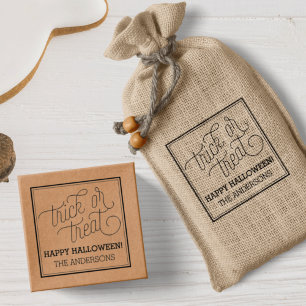Trick or Treat Personalised Halloween Stamp