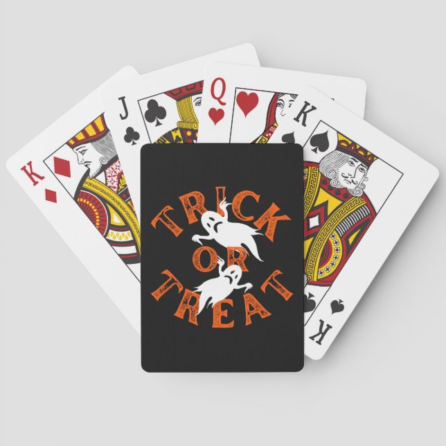 Trick Or Treat Playing Cards (Back)