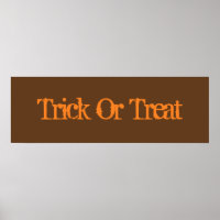 Trick Or Treat  Poster