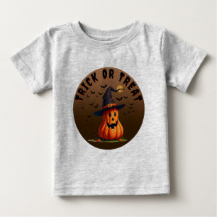 trick or treat pumpkin fall autumn season baby T-Shirt