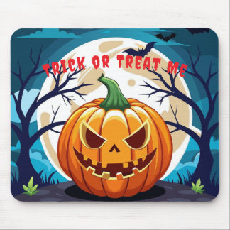 Trick or Treat Pumpkin Moonlight  Mouse Pad