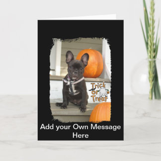 Trick or Treat Pup Card