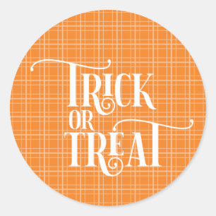 Trick or Treat Round Stickers