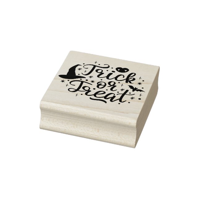 Trick or Treat Rubber Stamp (Stamp)