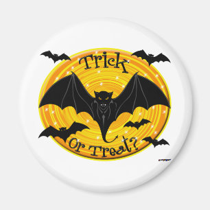 Trick Or Treat? Scary Bats Magnet