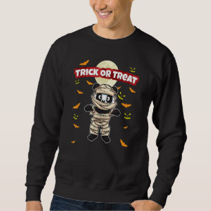 Trick Or Treat Scary Creepy Halloween Monster Hall Sweatshirt