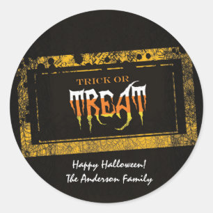 Trick or Treat Sickers Classic Round Sticker