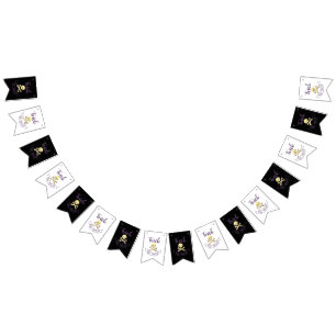 Trick or treat skull crossbones Halloween ribbon Bunting