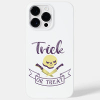 Trick or treat skull crossbones Halloween ribbon T