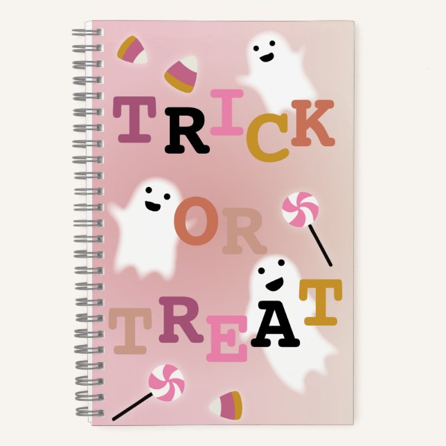 Trick or Treat Spiral Notebook (Front)