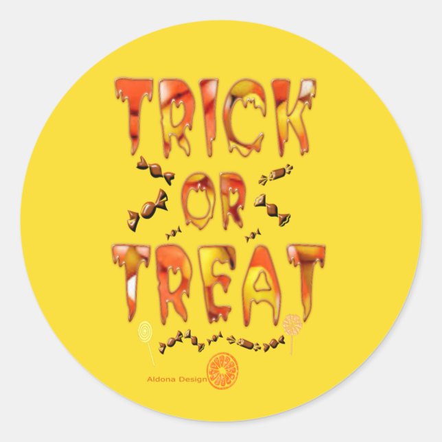 Trick Or Treat Stickers (Front)