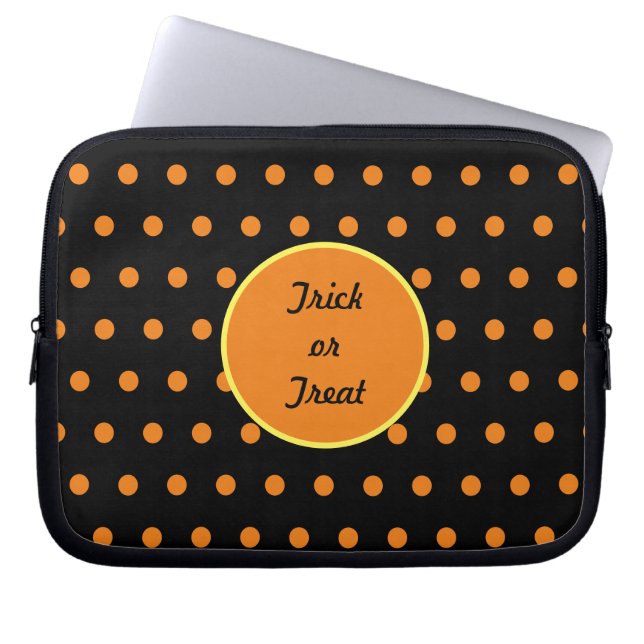 Trick or Treat Tablet Case (Black & Orange) (Front)