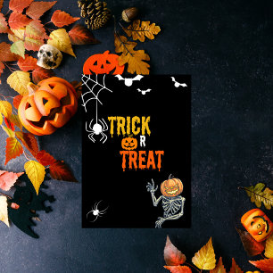 Trick or Treat Time  halloween Invitation