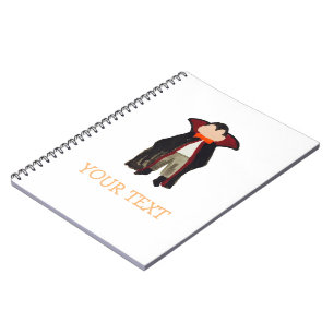 Trick or Treat Toddler Dracula Vampire Custom Name Notebook