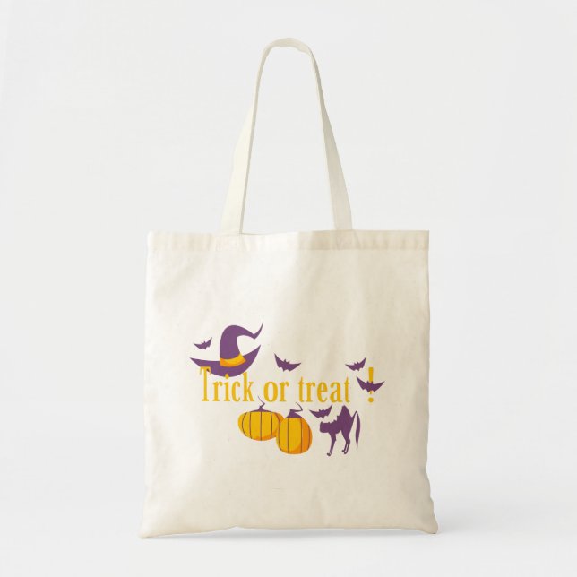 trick or treat tote bag (Front)