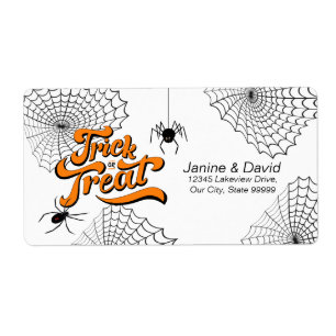 Trick or Treat Typography w/Spiders ID680