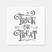 Trick or Treat Vintage Typography Type Halloween