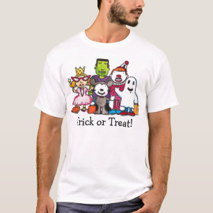 Trick or Treat w/Skull in Hat T-Shirt