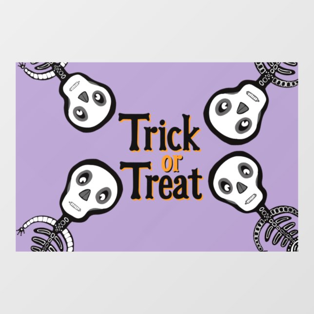 Trick or Treat Window Cling (Sheet)