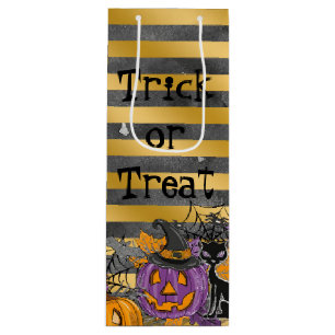 Trick or Treat Wine Gift Bag