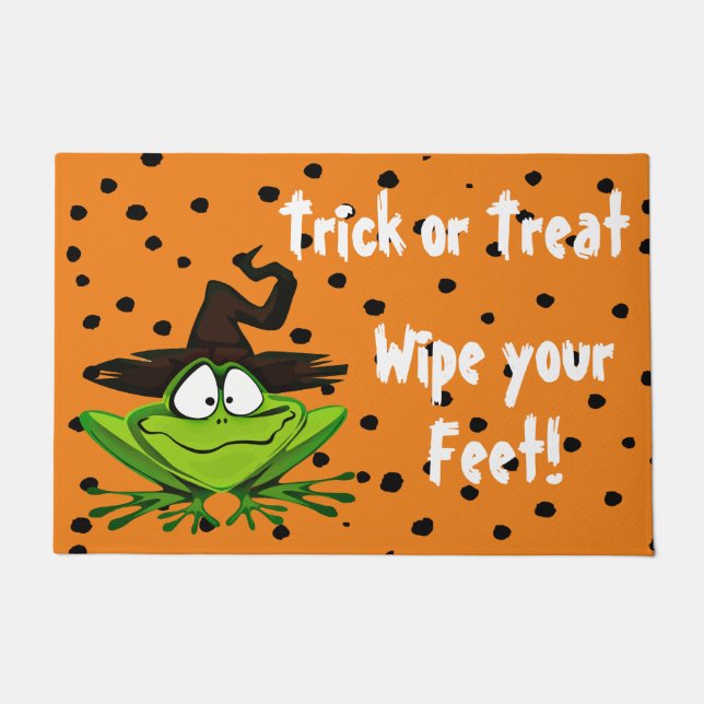 Trick or Treat Wipe Your Feet Halloween Doormat (Front)