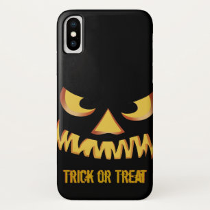 Trick or Treat with Pumpkin Face iPhone X Case