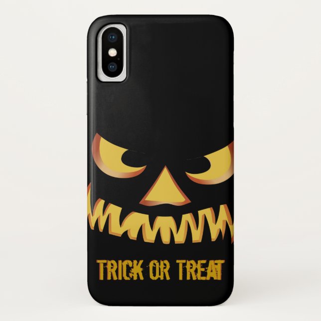 Trick or Treat with Pumpkin Face Case-Mate iPhone Case (Back)