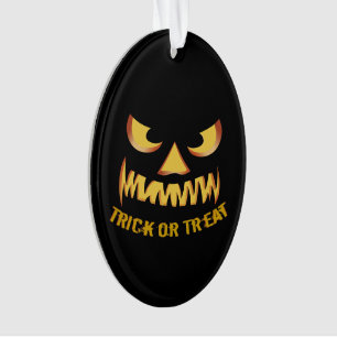 Trick or Treat with Pumpkin Face Ornament