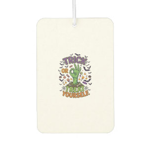 Trick Or Treat Yourself Zombie Hand Halloween Cand Car Air Freshener