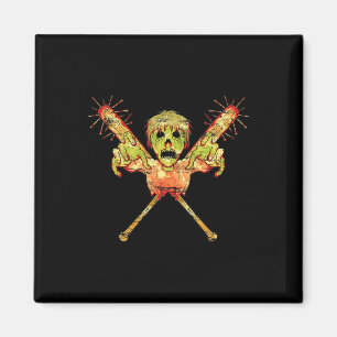 Trick Or Treat Zombie Gift Scary Halloween Magnet