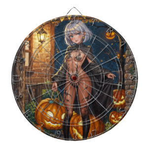 Trick or Treater, Brave Halloween Costume Girl Dartboard