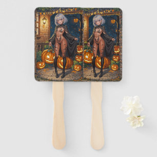 Trick or Treater, Brave Halloween Costume Girl Hand Fan