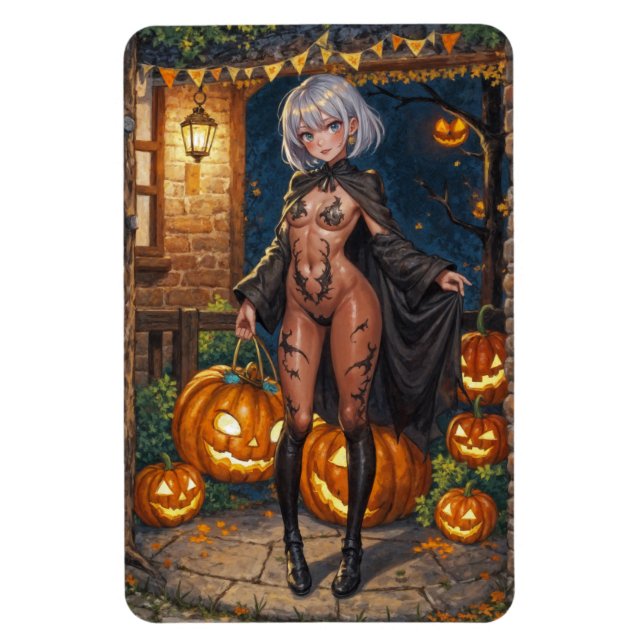 Trick or Treater, Brave Halloween Costume Girl Magnet (Vertical)