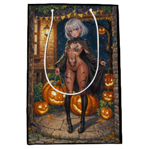 Trick or Treater, Brave Halloween Costume Girl Medium Gift Bag