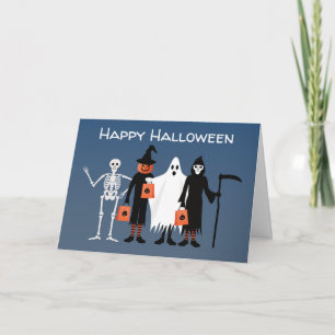 Trick or Treaters Halloween Card